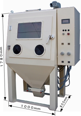 高性能汎用直圧式ブラスト装置の写真